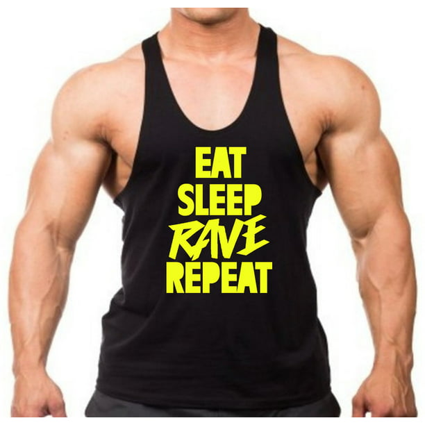 Rave - Dance Music Men's Tank Top T-shirt Sleep Eat Repeat